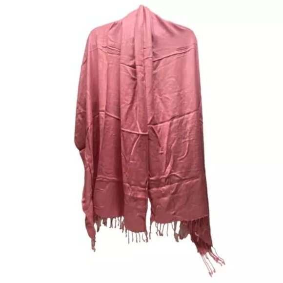 Pashmina Scarf Wrap Shawl One Size Light Pink Multi Style Fashion Wear NWOT - Picture 1 of 7